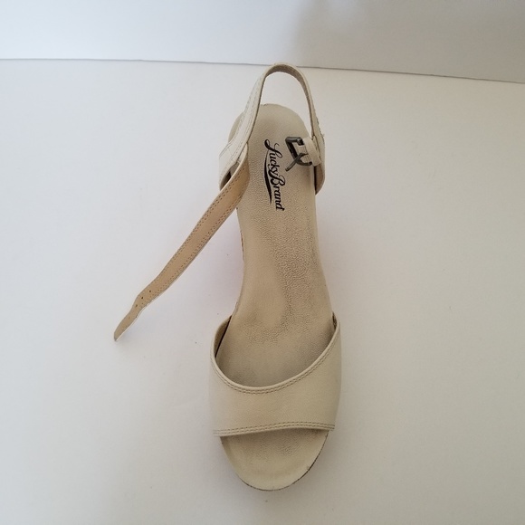 Lucky Brand 6 1/2 M Marisse Leather Platform Shoes - Picture 6 of 7